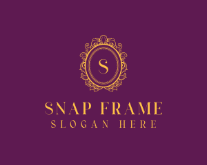 Ornate Frame Luxury Mirror logo design