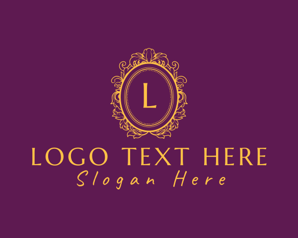 Accommodation - Ornate Frame Luxury Mirror logo design