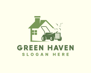 Garden Maintenance Lawn Mower logo design