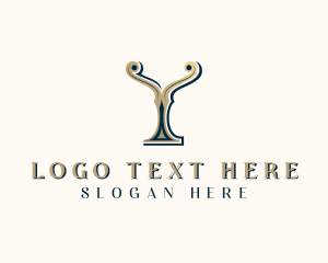 Fancy Interior Design Decor logo design