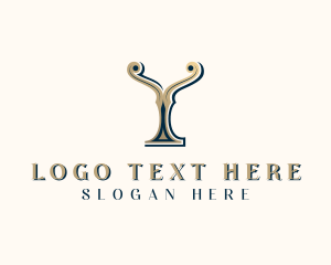 Fancy Interior Design Decor Logo