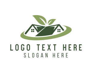 Vegan - House Leaf Garden logo design