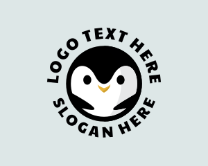 Antarctic - Penguin Antarctic Bird logo design