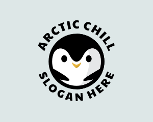 Penguin Antarctic Bird logo design