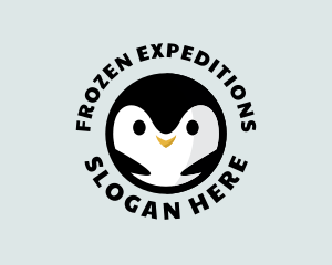 Penguin Antarctic Bird logo design