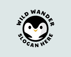 Penguin Antarctic Bird logo design