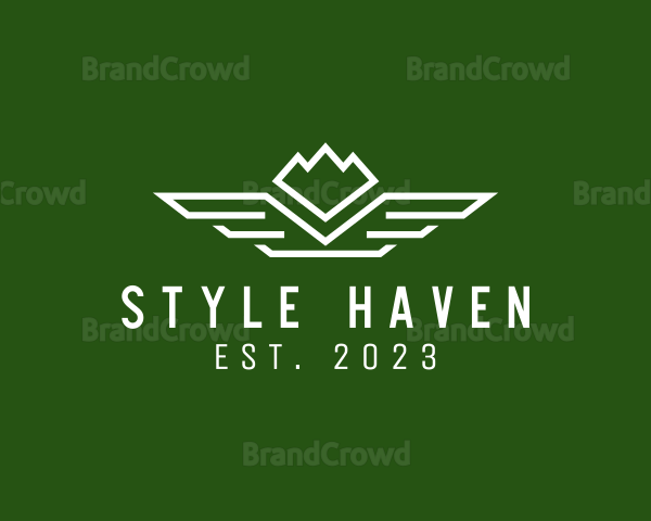 Winged Outdoor Mountain Logo