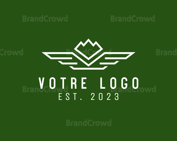 Winged Outdoor Mountain Logo