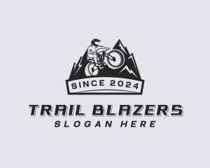 Mountain Biking - Mountain Biking Adventure logo design