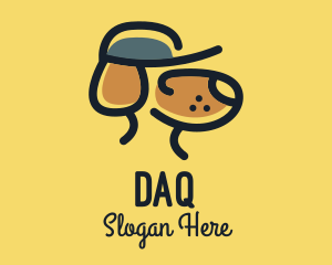 Simple Dog Hat Logo