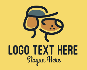 Simple Dog Hat Logo