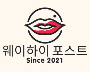 Aesthetician Lips Makeup logo design