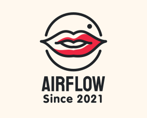 Aesthetician Lips Makeup logo design