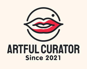 Aesthetician Lips Makeup logo design