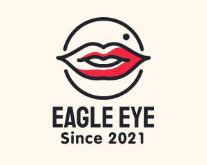 Aesthetician Lips Makeup logo design