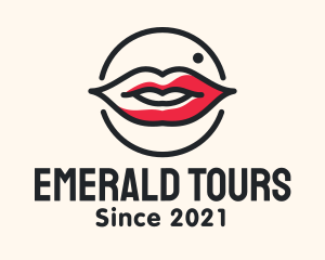 Aesthetician Lips Makeup logo design