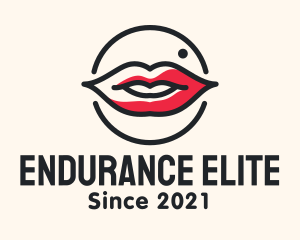 Aesthetician Lips Makeup logo design