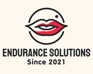 Aesthetician Lips Makeup logo design