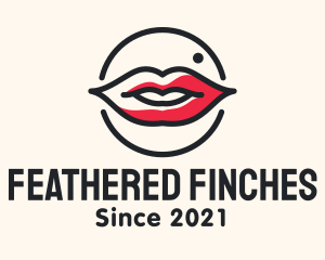 Aesthetician Lips Makeup logo design