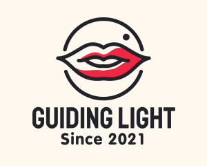 Aesthetician Lips Makeup logo design