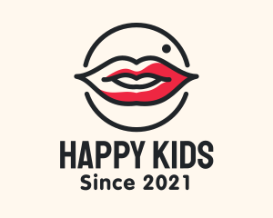 Aesthetician Lips Makeup logo design