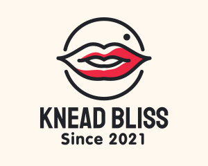 Aesthetician Lips Makeup logo design