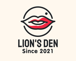 Aesthetician Lips Makeup logo design