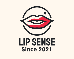 Aesthetician Lips Makeup logo design