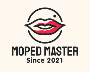 Aesthetician Lips Makeup logo design