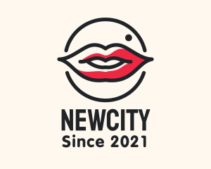 Aesthetician Lips Makeup logo design