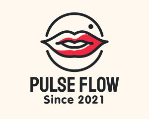 Aesthetician Lips Makeup logo design