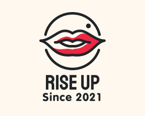 Aesthetician Lips Makeup logo design