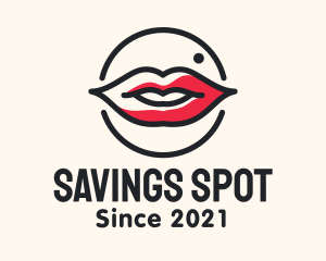 Aesthetician Lips Makeup logo design