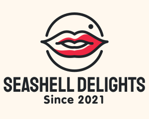 Aesthetician Lips Makeup logo design