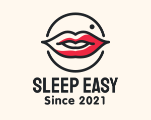 Aesthetician Lips Makeup logo design