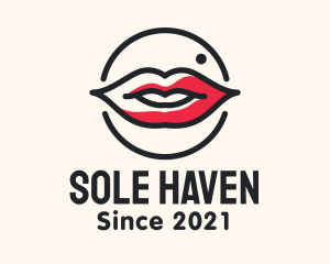 Aesthetician Lips Makeup logo design