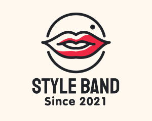 Aesthetician Lips Makeup logo design