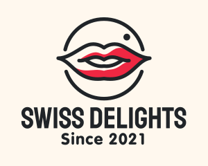 Aesthetician Lips Makeup logo design