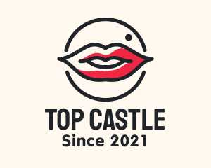 Aesthetician Lips Makeup logo design