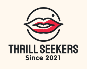 Aesthetician Lips Makeup logo design