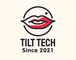 Aesthetician Lips Makeup logo design