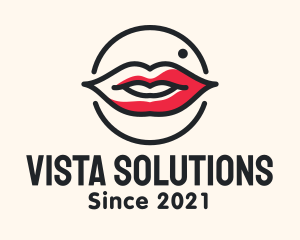 Aesthetician Lips Makeup logo design