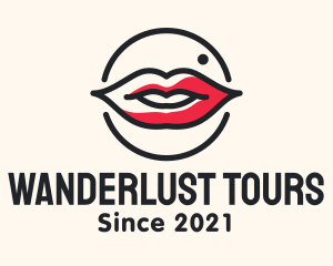 Aesthetician Lips Makeup logo design