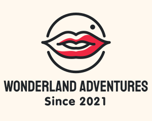 Aesthetician Lips Makeup logo design