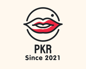 Aesthetician Lips Makeup logo design