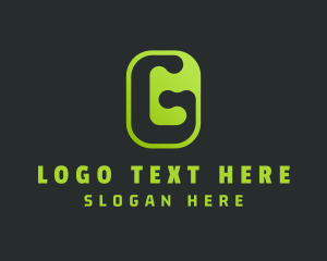 Gradient - Green Tech Letter G logo design