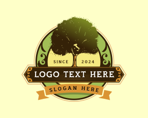 Map - Oak Tree Italy logo design