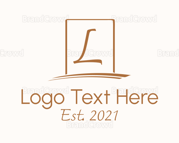 Business Cursive Letter Logo