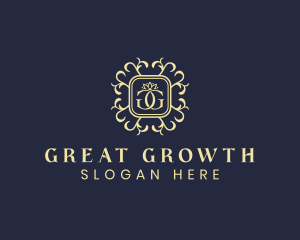 Royal Crown Letter GG logo design