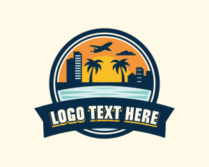 Badge - Sunset Traveling Vacation logo design